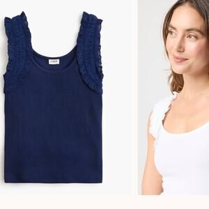 J.Crew Factory Ruched-Strap Tank Top Size S NWT